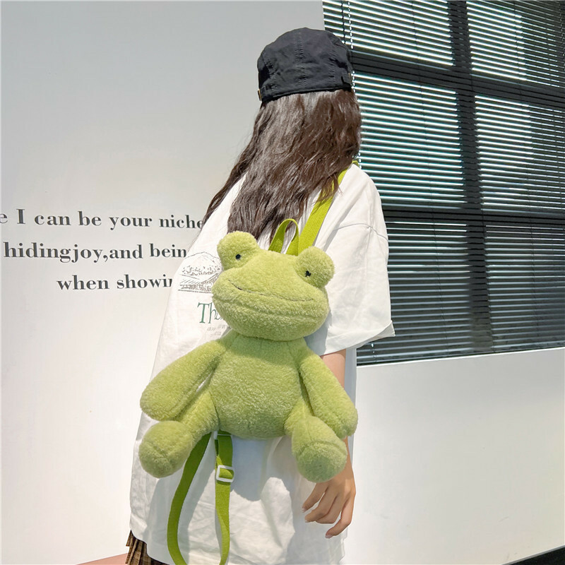 Cute Green Frog Backpack