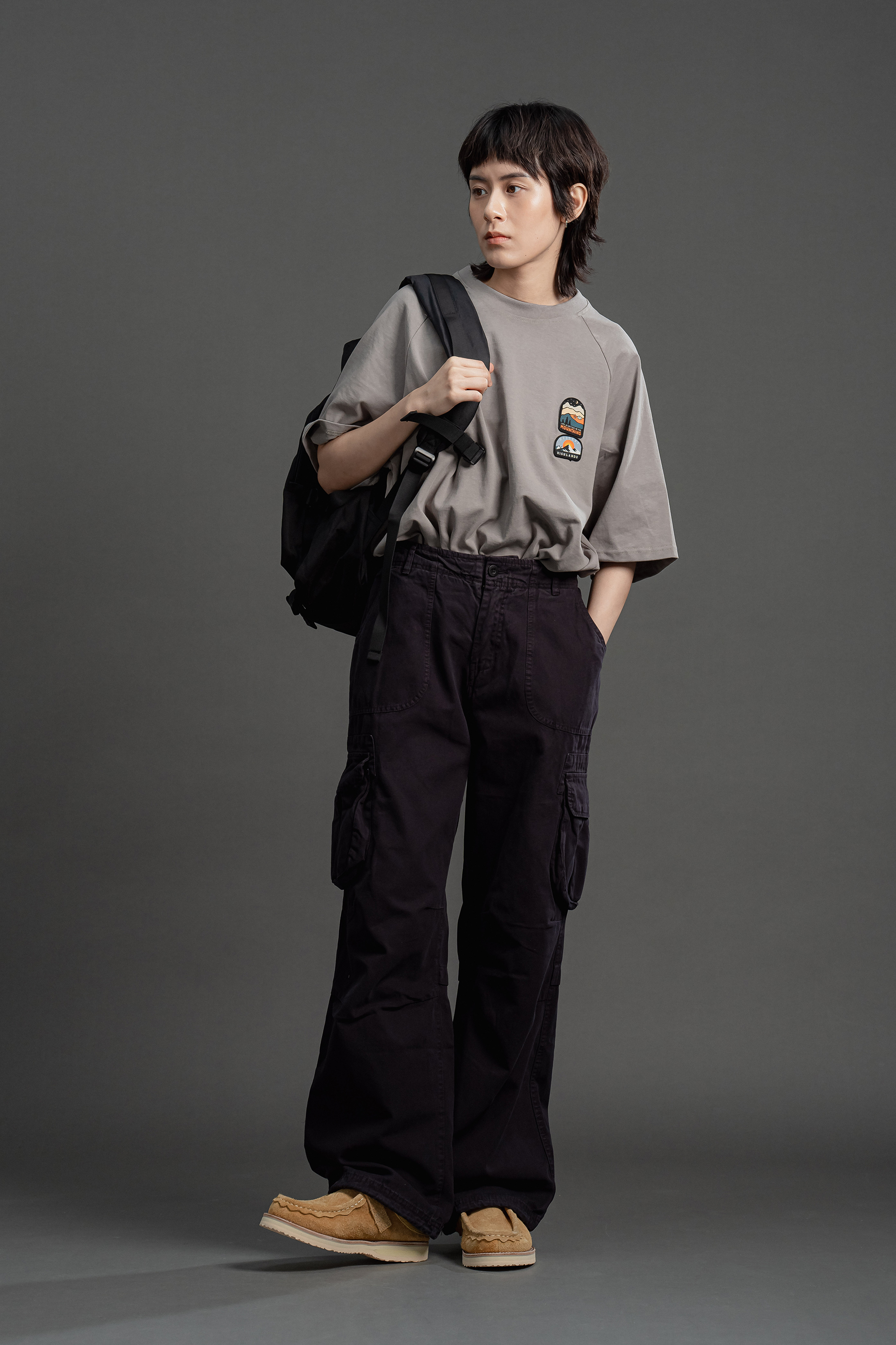 立體口袋直筒工裝長褲 3色