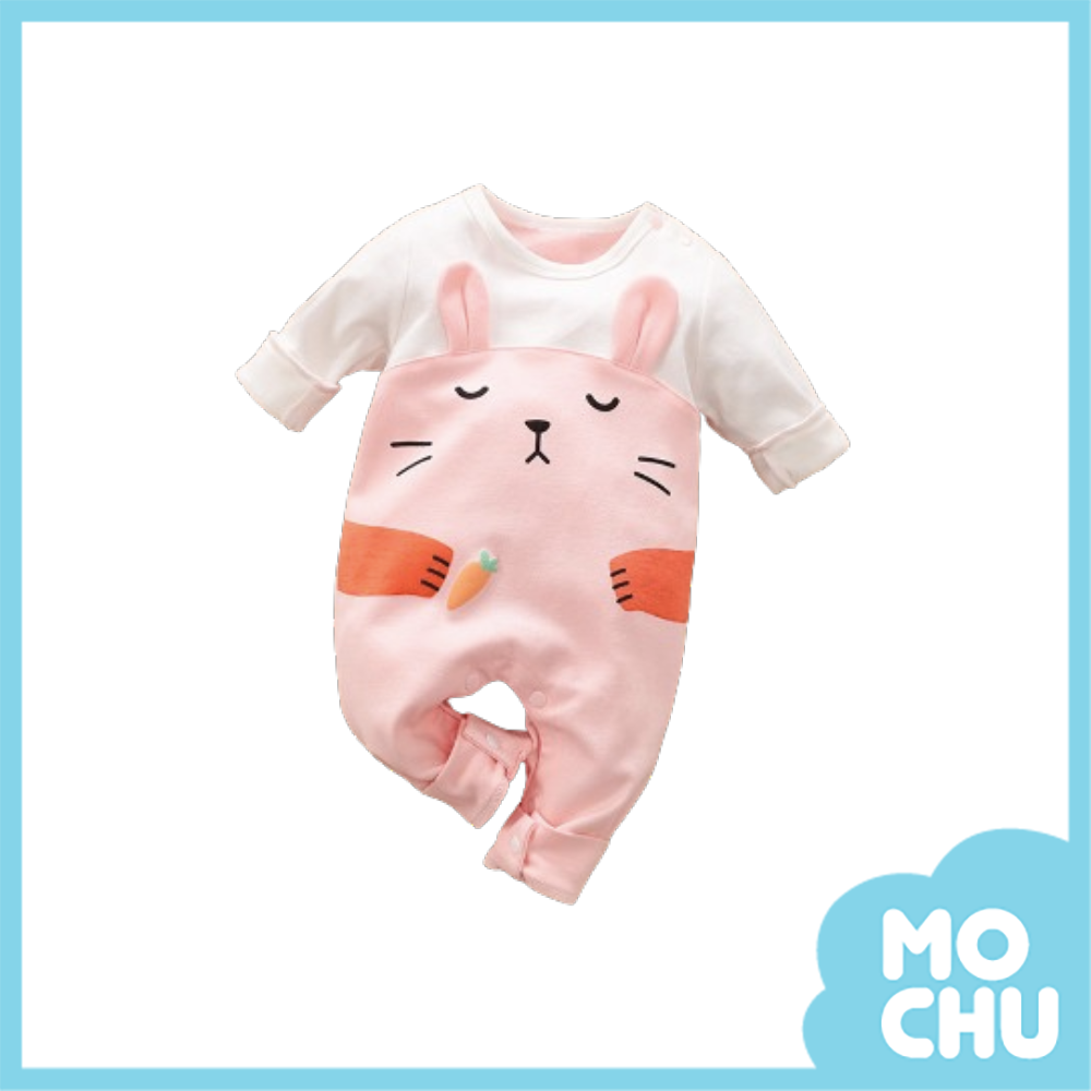 紅蘿蔔小兔長袖連身衣