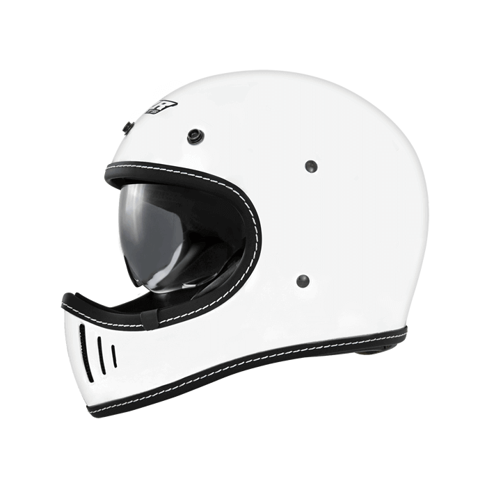 M2R MX-2 SV 珍珠白 素色 全罩 山車帽