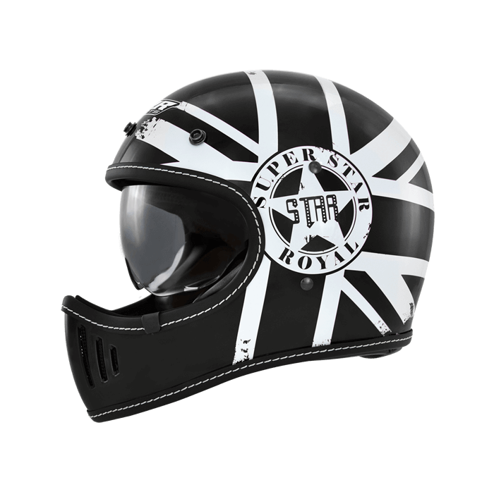 M2R MX-2 SV #7 亮黑 彩繪 全罩 山車帽