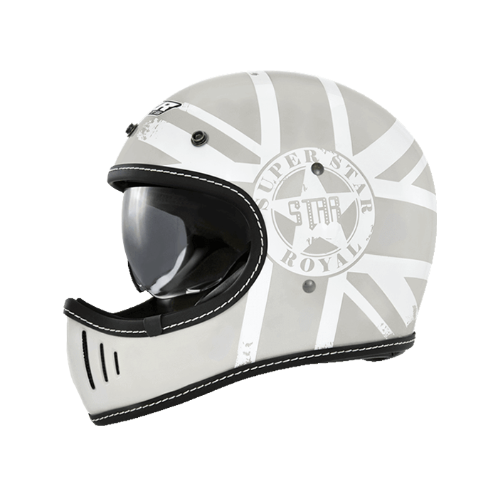 M2R MX-2 SV #7 消光米灰 彩繪 全罩 山車帽