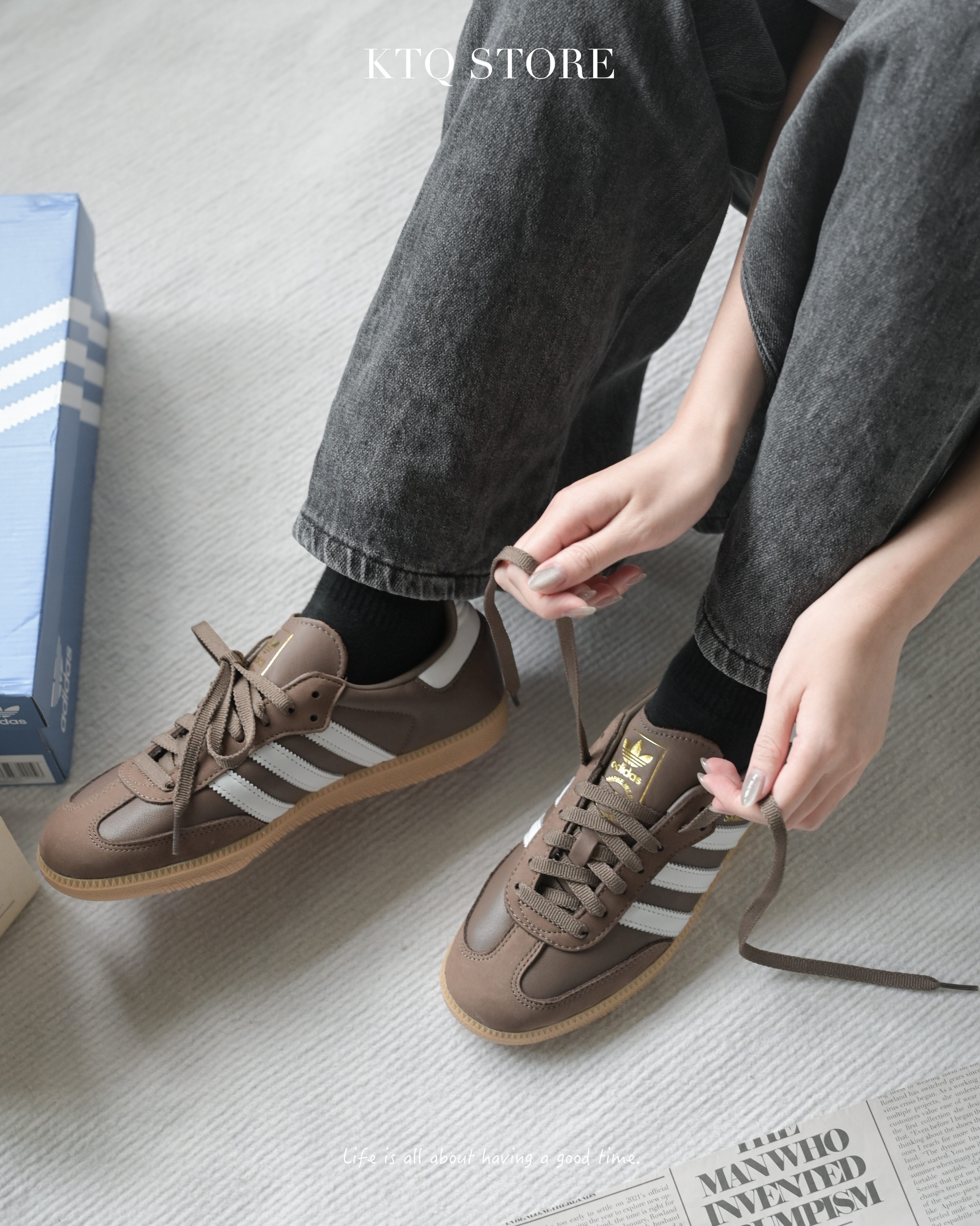 KTQ STORE ‧Adidas Originals Samba OG "Earth Strata Gum" 可可焦糖 IE6522
