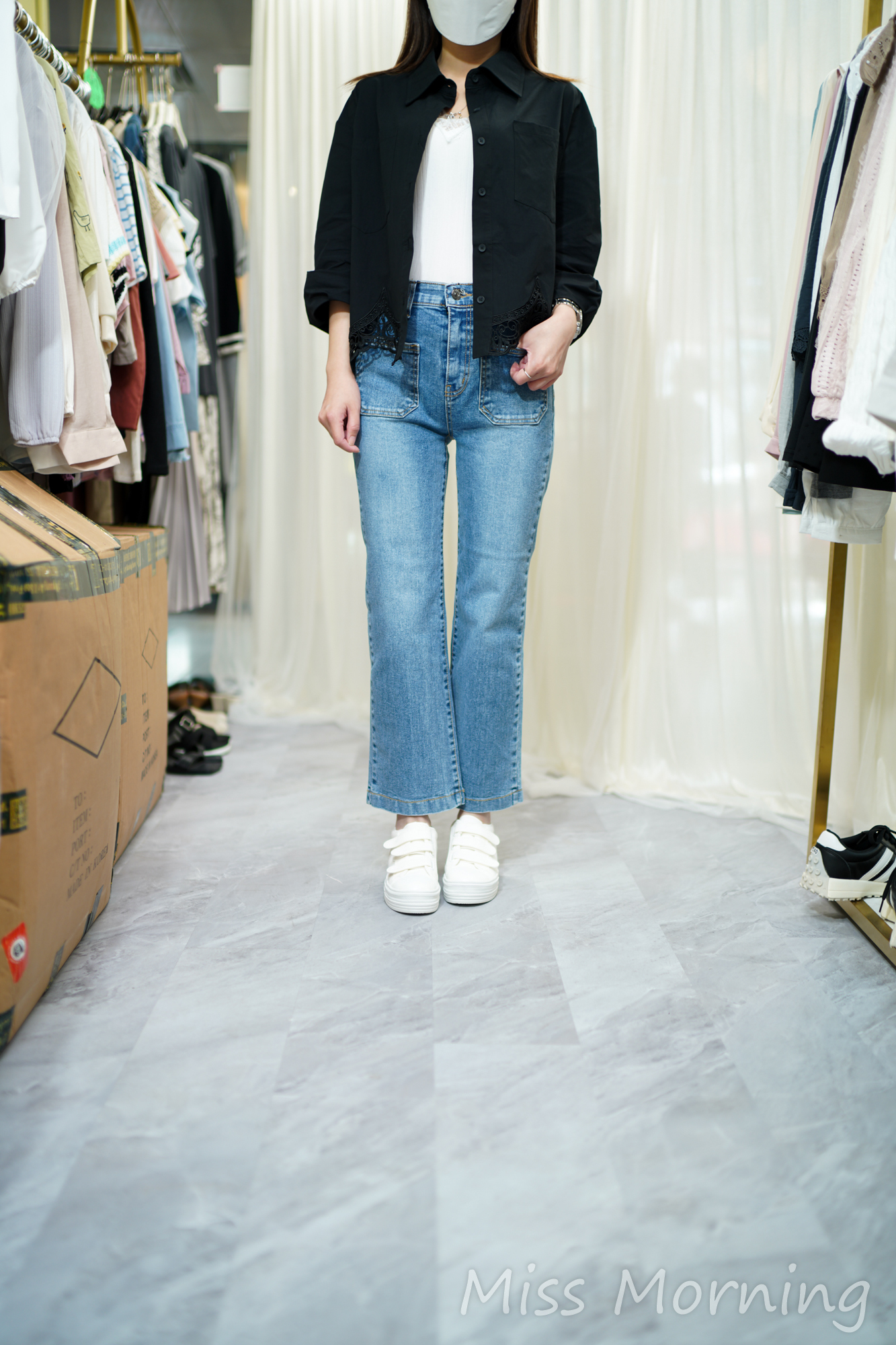 通花腳款上衣(14116)