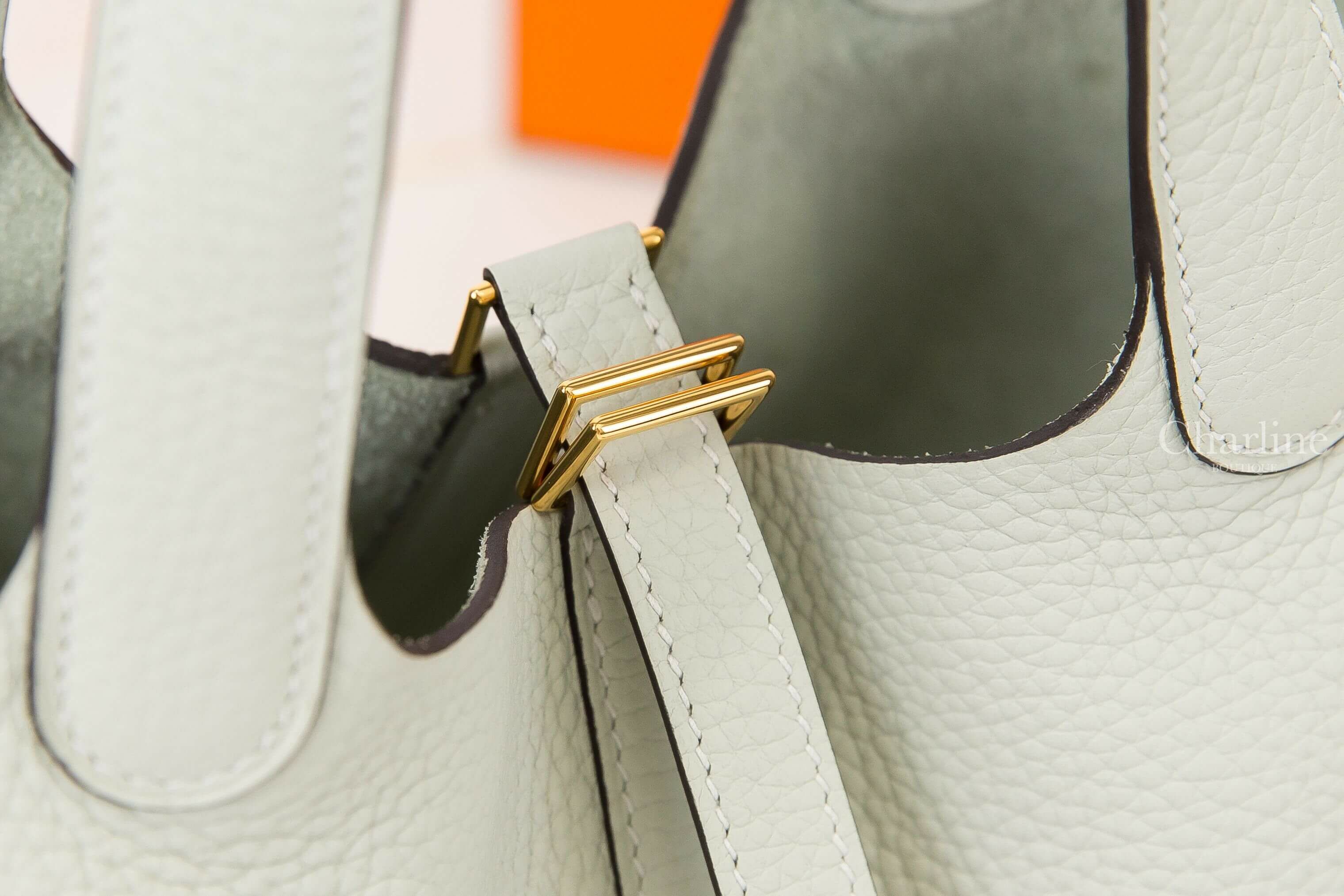 Hermès Picotin Lock 18cm 0W Gris Neve Taurillon Clemence 冰晶灰金釦小型提把水桶包