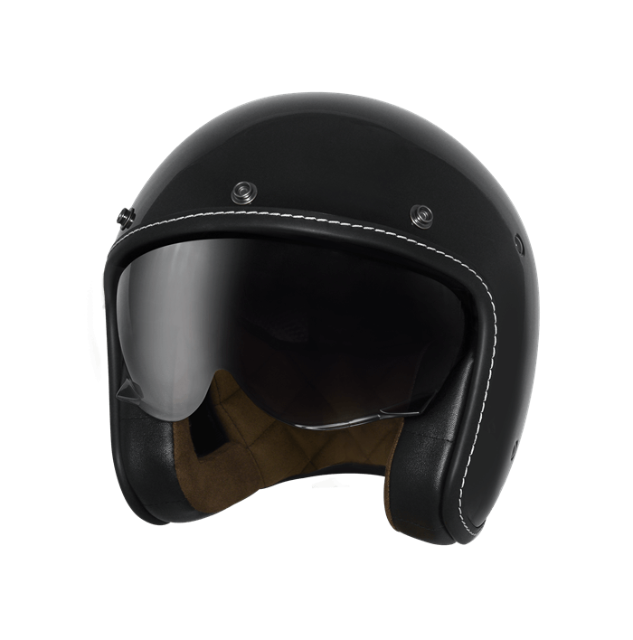 M2R MO-2 亮黑 素色 3/4罩 短鏡