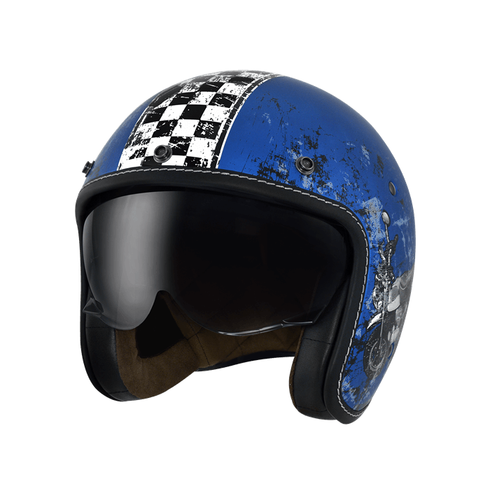 M2R MO-2 #1 消復藍 彩繪 3/4罩 短鏡