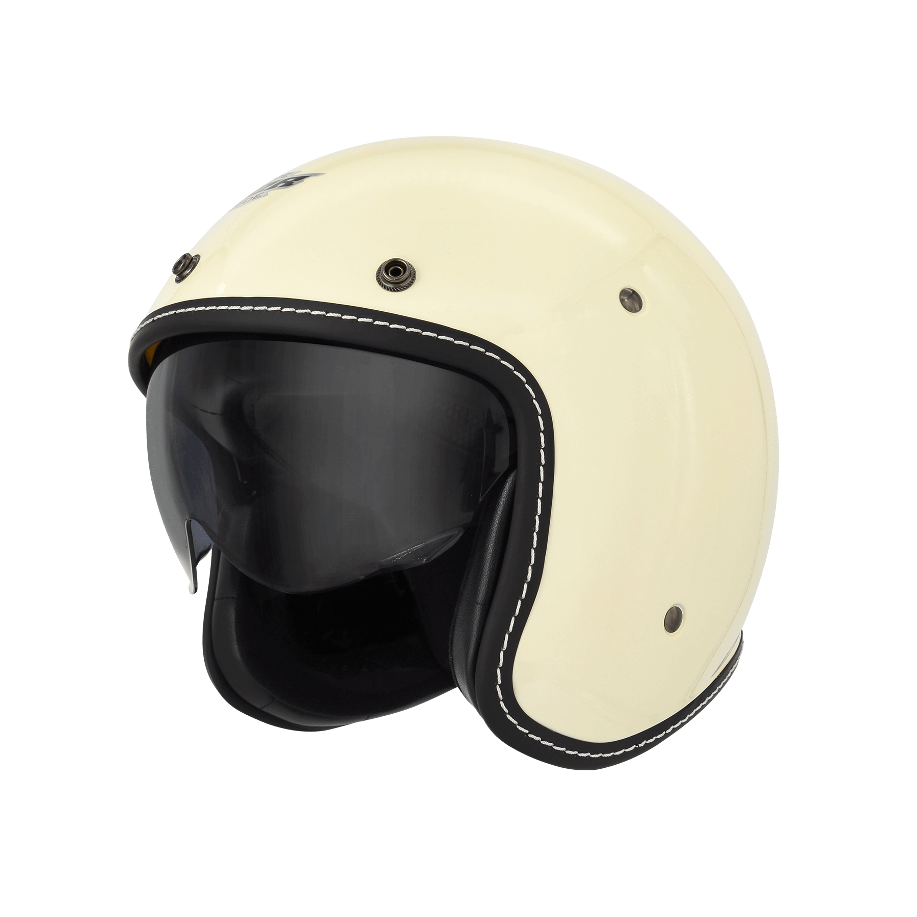 M2R MO-2 珍珠白 加大版 素色 3/4罩 短鏡