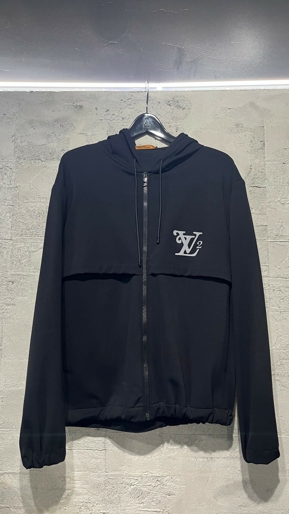 二手美品 5折 LV x Nigo 絕版聯名 反光Logo 連帽夾克外套 Louis Vuitton
