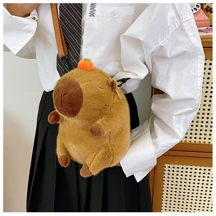 Capybara Plush Backpack