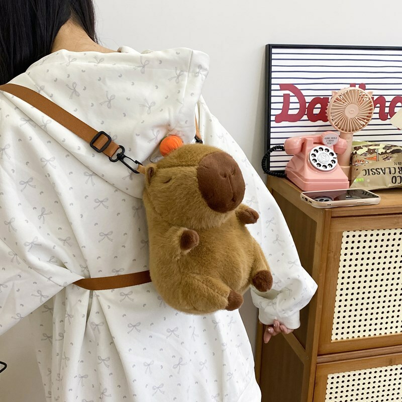 Capybara Plush Backpack