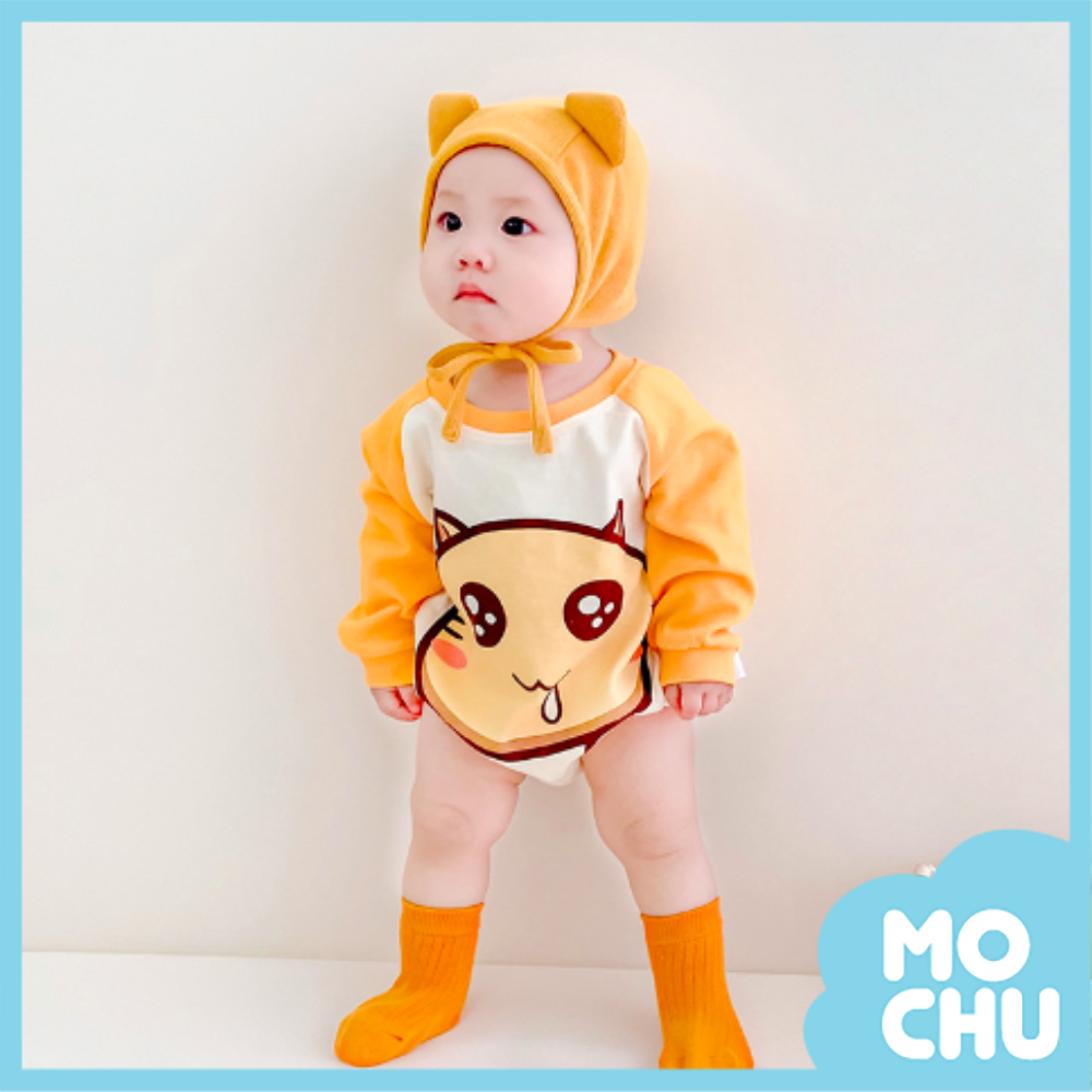 橘喵喵長袖包屁衣