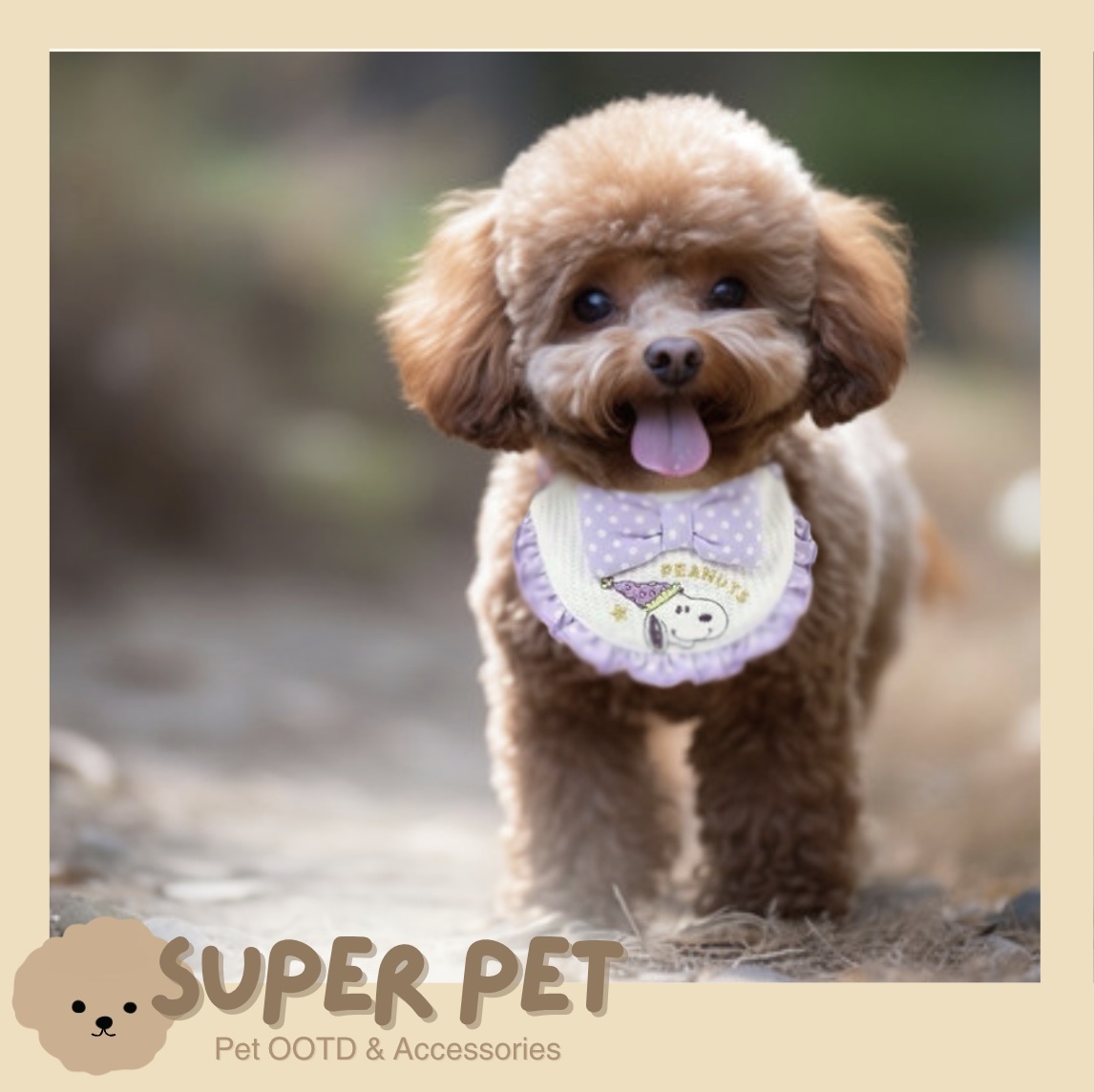 【24H出貨】𝗣𝗲𝘁 𝗣𝗮𝗿𝗮𝗱𝗶𝘀𝗲 𝗫 𝗦𝗻𝗼𝗼𝗽𝘆生日派對系列刺繡女僕項圈