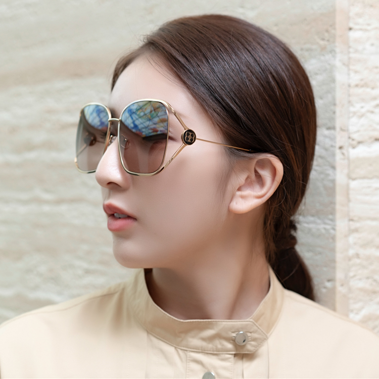 JC WU 純鈦 墨鏡 太陽眼鏡(金色)JC6001-1