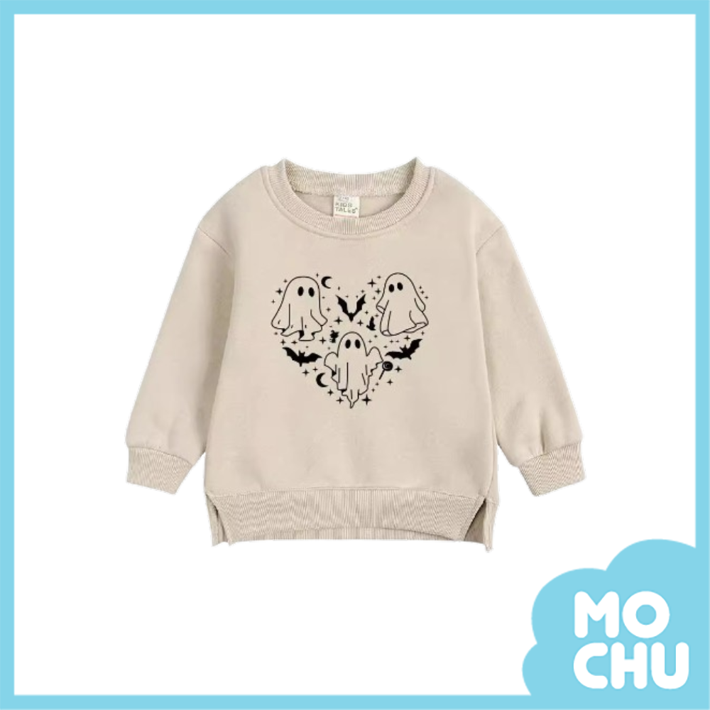 幽靈愛心加絨長袖上衣