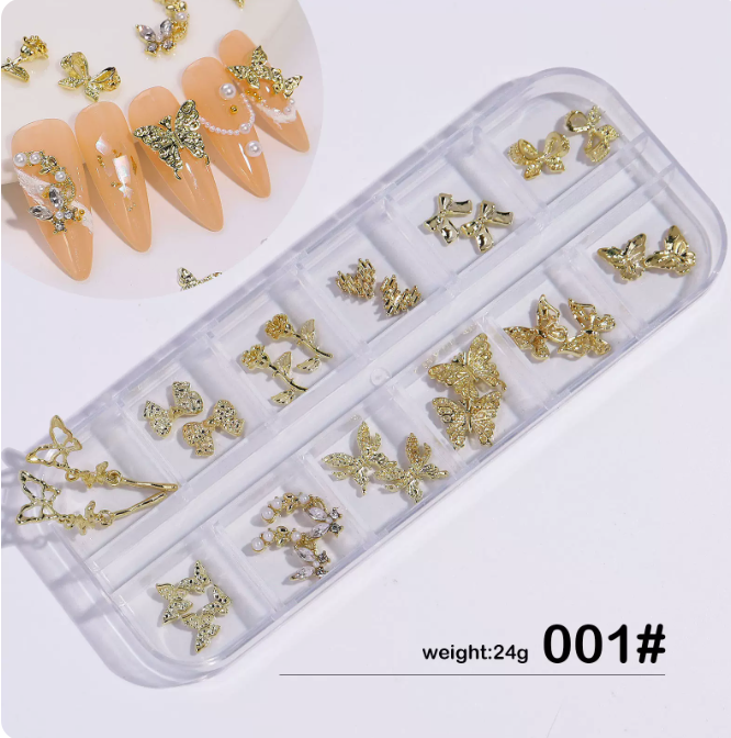 Hot Selling Nail Art Accessories DIY Nail Accessories 12-Gate Pack 01
