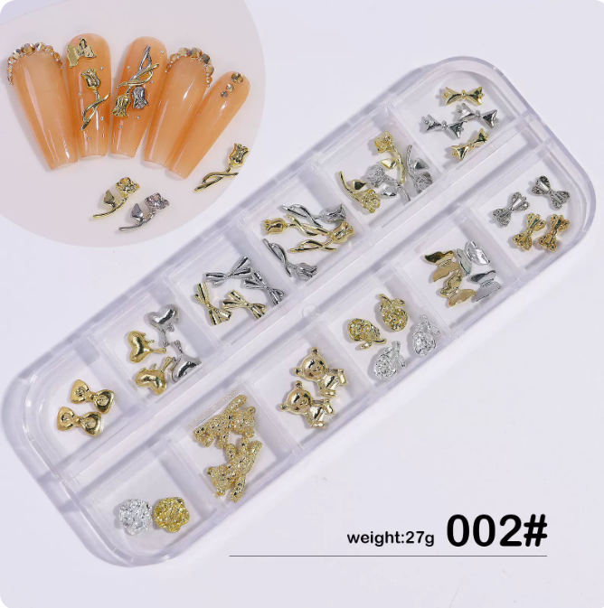 Hot Selling Nail Art Accessories DIY Nail Accessories 12-Gate Pack 02