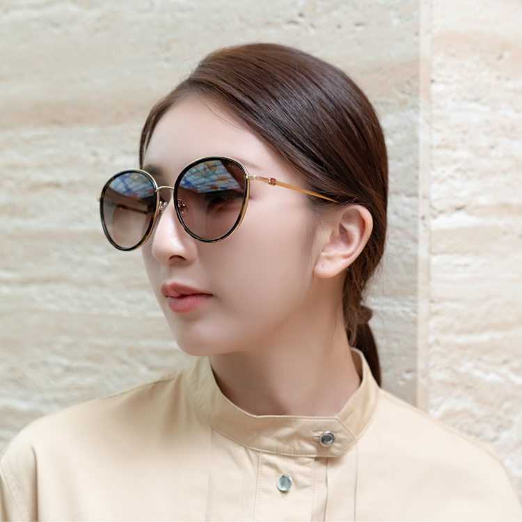 JC WU 墨鏡 太陽眼鏡(琥珀配金色)JC6004-3