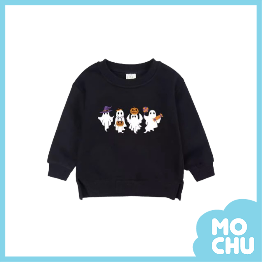 幽靈派對加絨長袖上衣