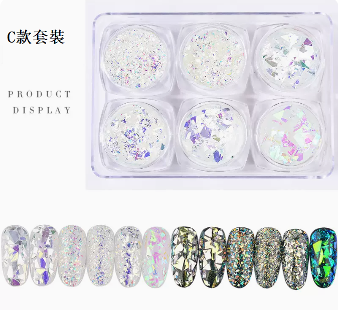 Hot Selling Nail Art Glass Fragments Foil (Type C Set)