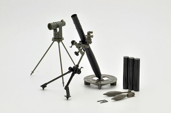 Tomytec 代理版 1/12 迷你武裝 LD007 81mm 迫撃砲 L16 TYPE