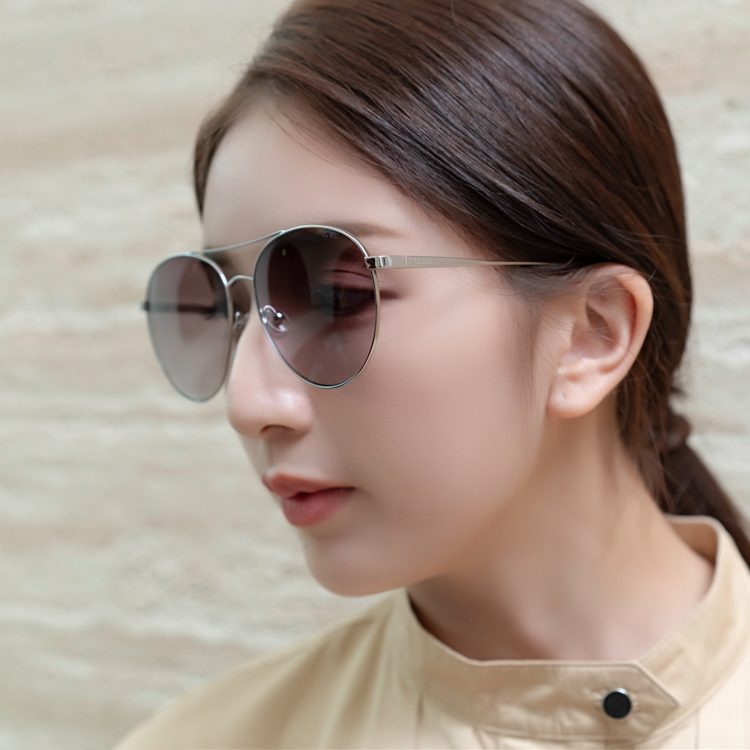 JC WU 純鈦 墨鏡 太陽眼鏡(銀色)JC6014-2