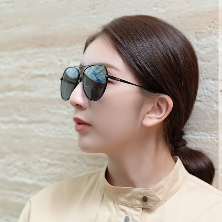 JC WU 純鈦 墨鏡 太陽眼鏡(黑色)JC6014-3