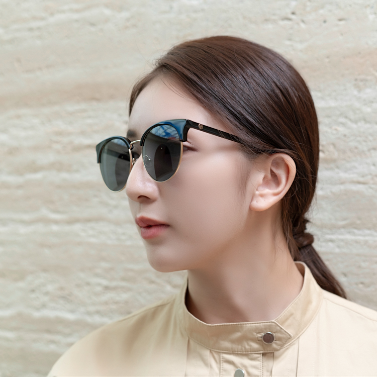 JC WU 墨鏡 太陽眼鏡(黑配金色)JC6016-1