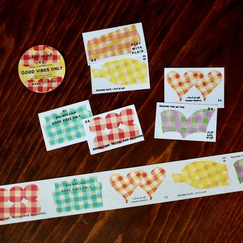 什物｜快樂自由格留言便條紙膠帶