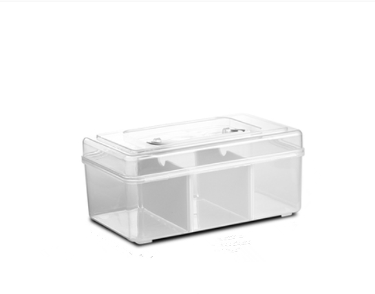 Hot selling simple transparent small medicine box (separated small size) (specification: 8.5*11.5*20CM)