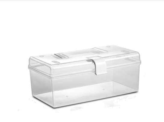 Hot selling simple transparent small medicine box (long size) (specification: 9.5*13.5*23.3CM)