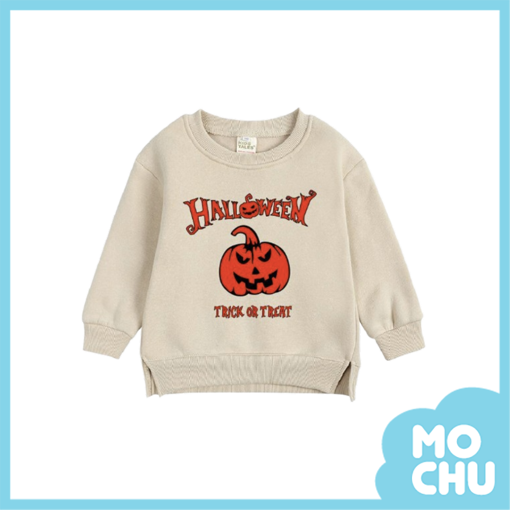 (73cm現貨)邪惡南瓜加絨長袖上衣