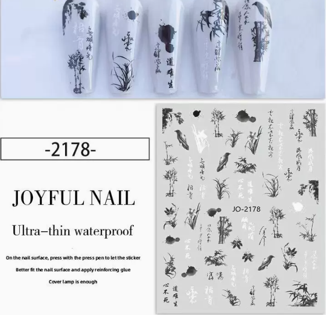Hot selling manicure antique stickers (2178#)