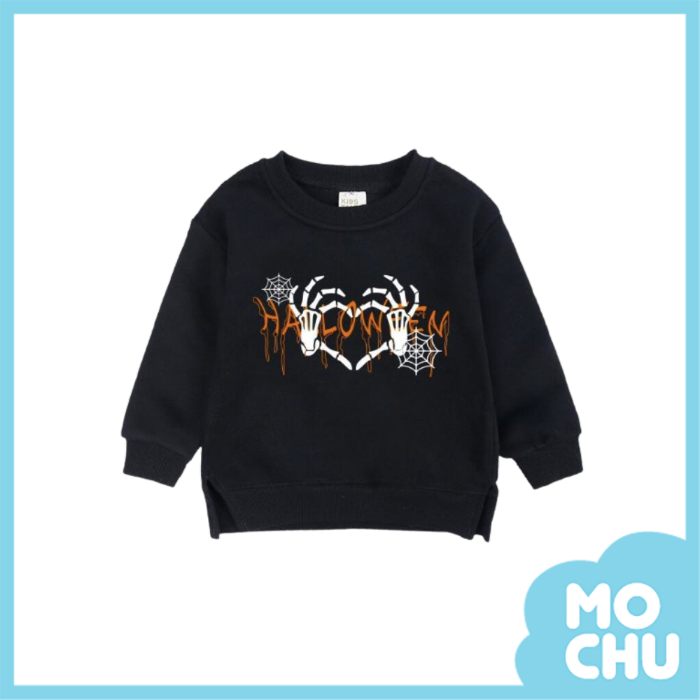 手指骨頭愛心加絨長袖上衣