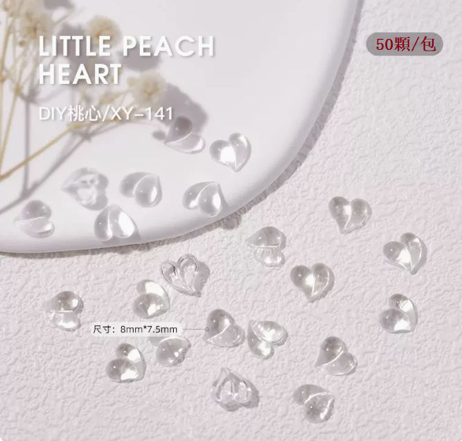 Hot Selling Nail Art Accessories Three-dimensional Peach Resin Diamond (XY-141)