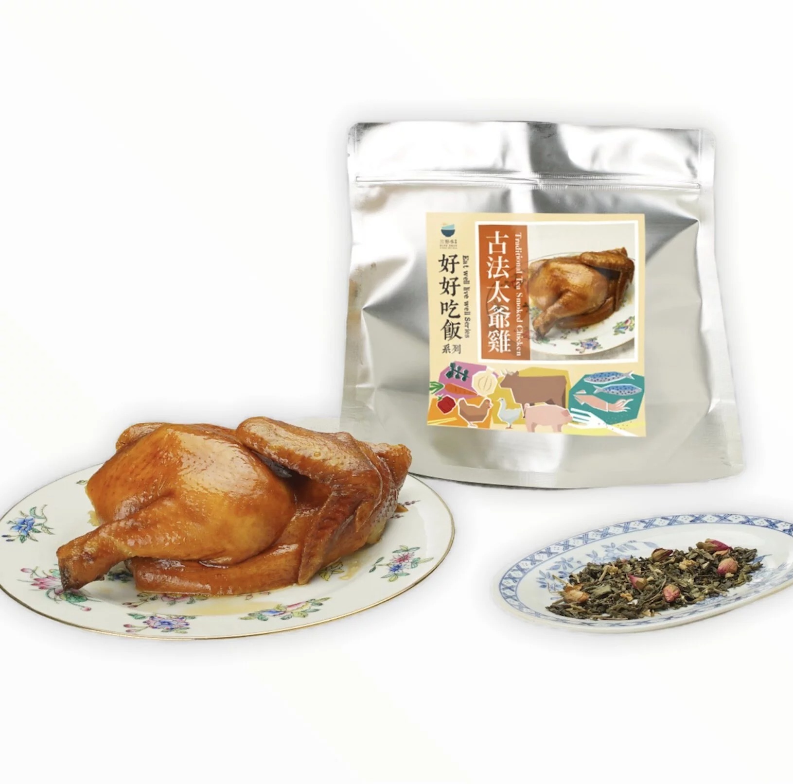 <三點水>慢煮煙燻太爺雞（半隻）冷凍包