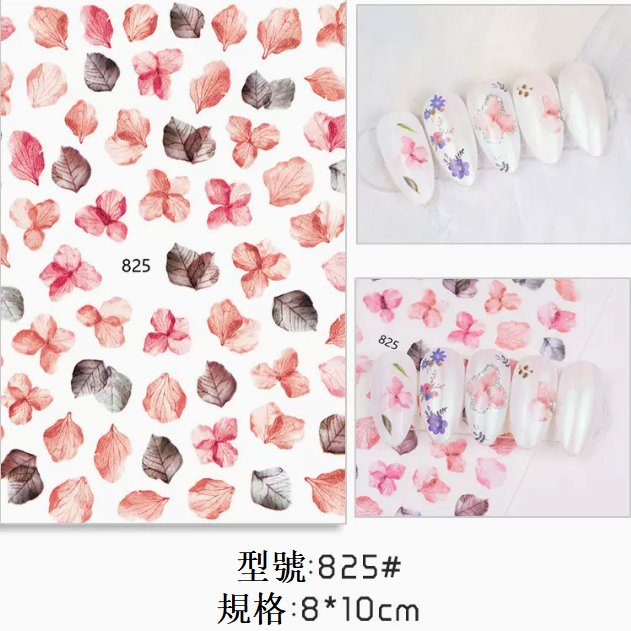 Hot Selling Nail Art Zouju Flower Stickers (825#)