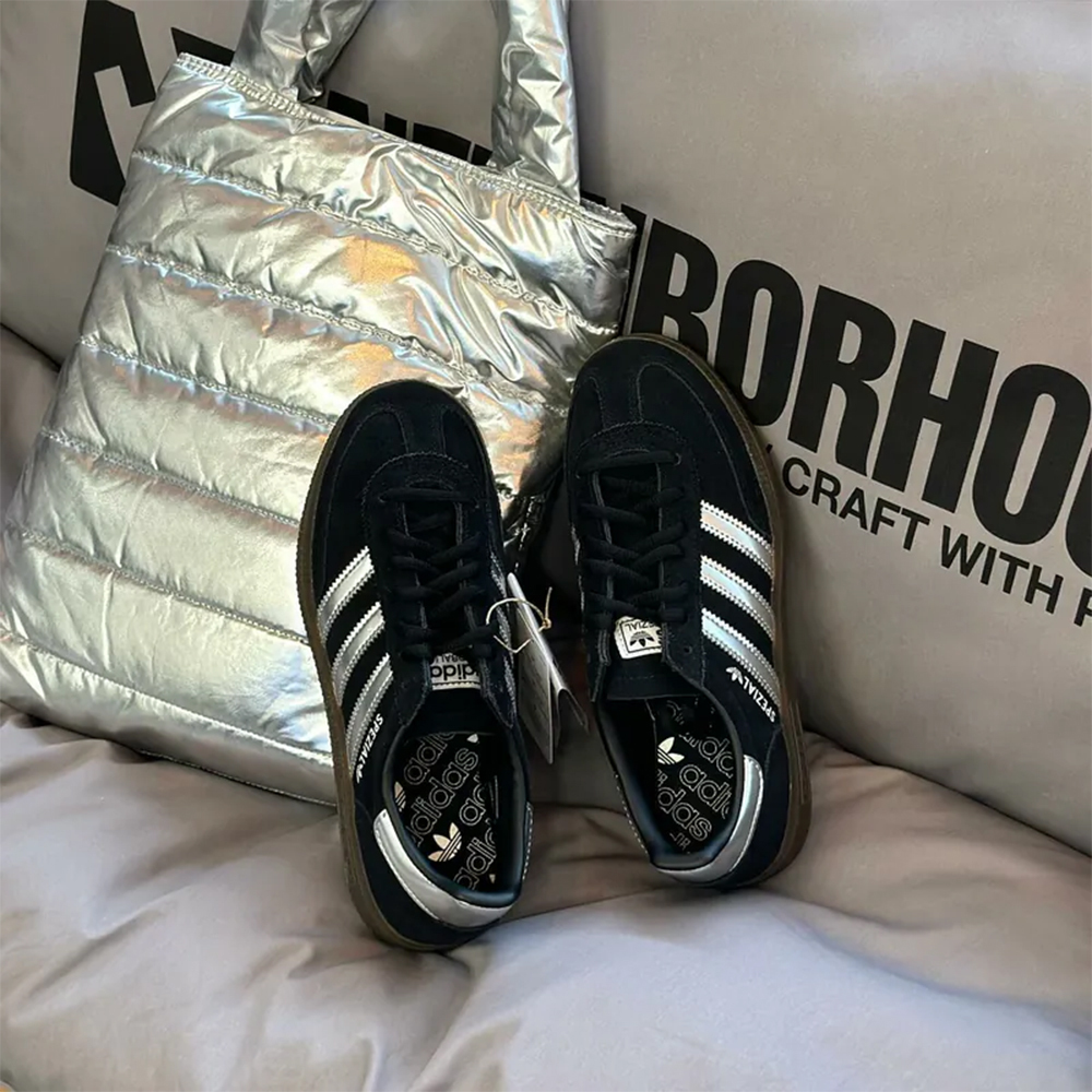 Adidas Originals Handball Spezial 麂皮 黑底 y2k銀 暗夜銀 液態銀 男女鞋 復古鞋 德訓鞋  JP5356