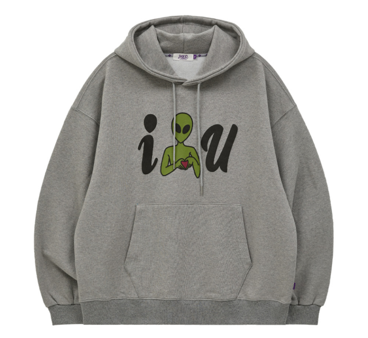 韓國連線🇰🇷 HOODHOOD I HOOD YOU 外星人帽T 寬鬆版型 長袖 秋冬 ２色/預購