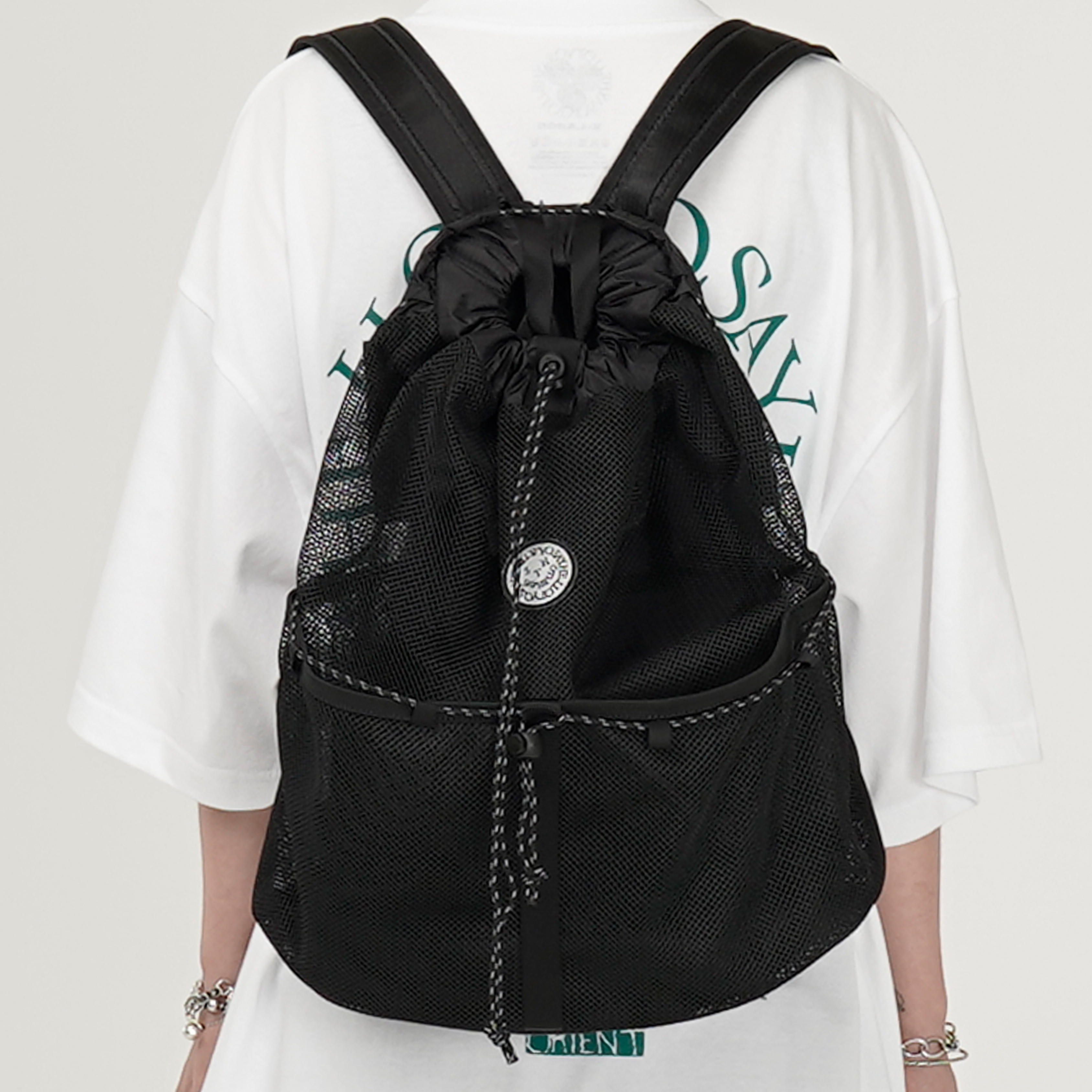 バッグ SAYHELLO New Daylily Mesh Bag - Black SAYHELLO NEW DAYLILY MESH BAG / BLACK (セイハロー バック