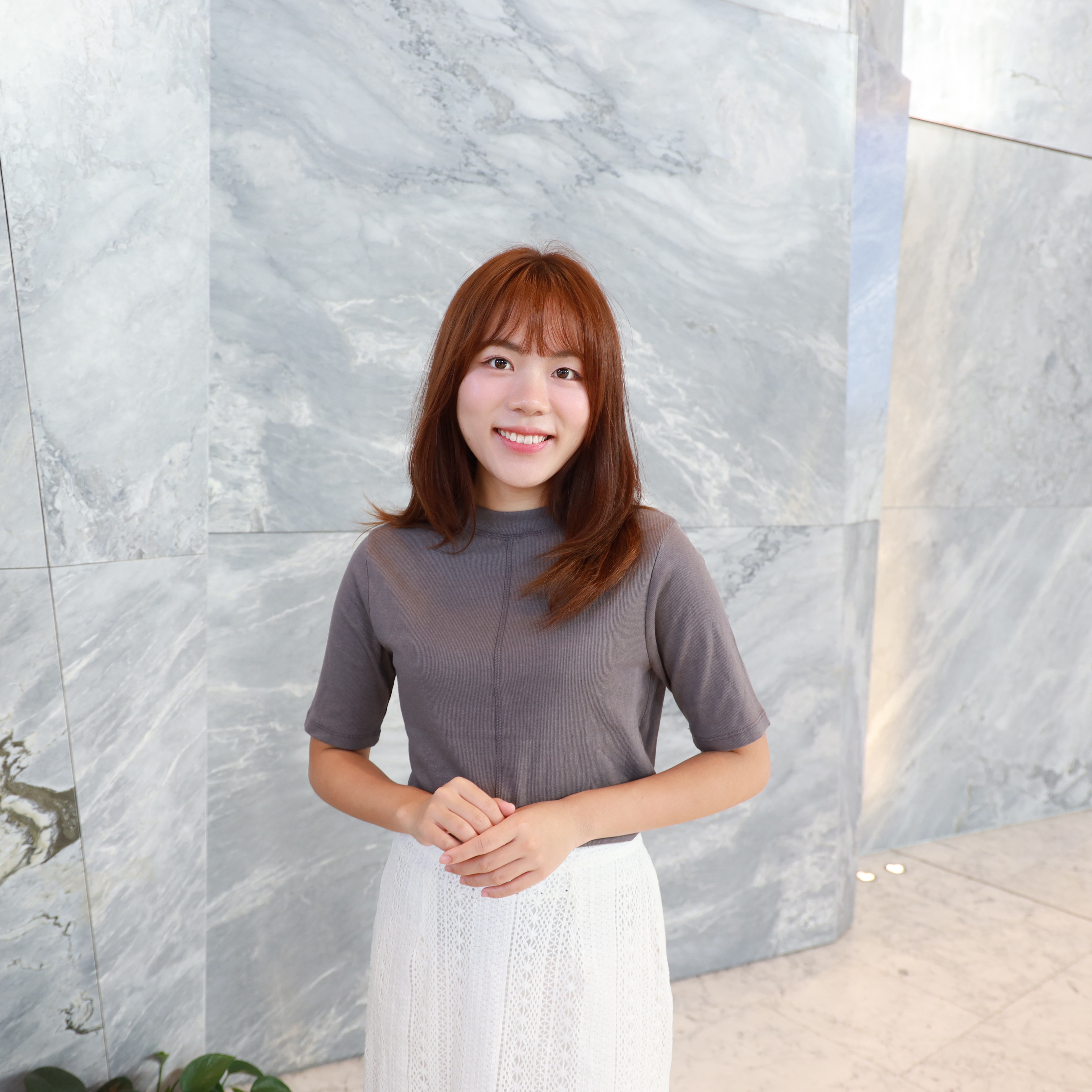 ||TOP515|| 七分袖圓領微直線彈性TOP