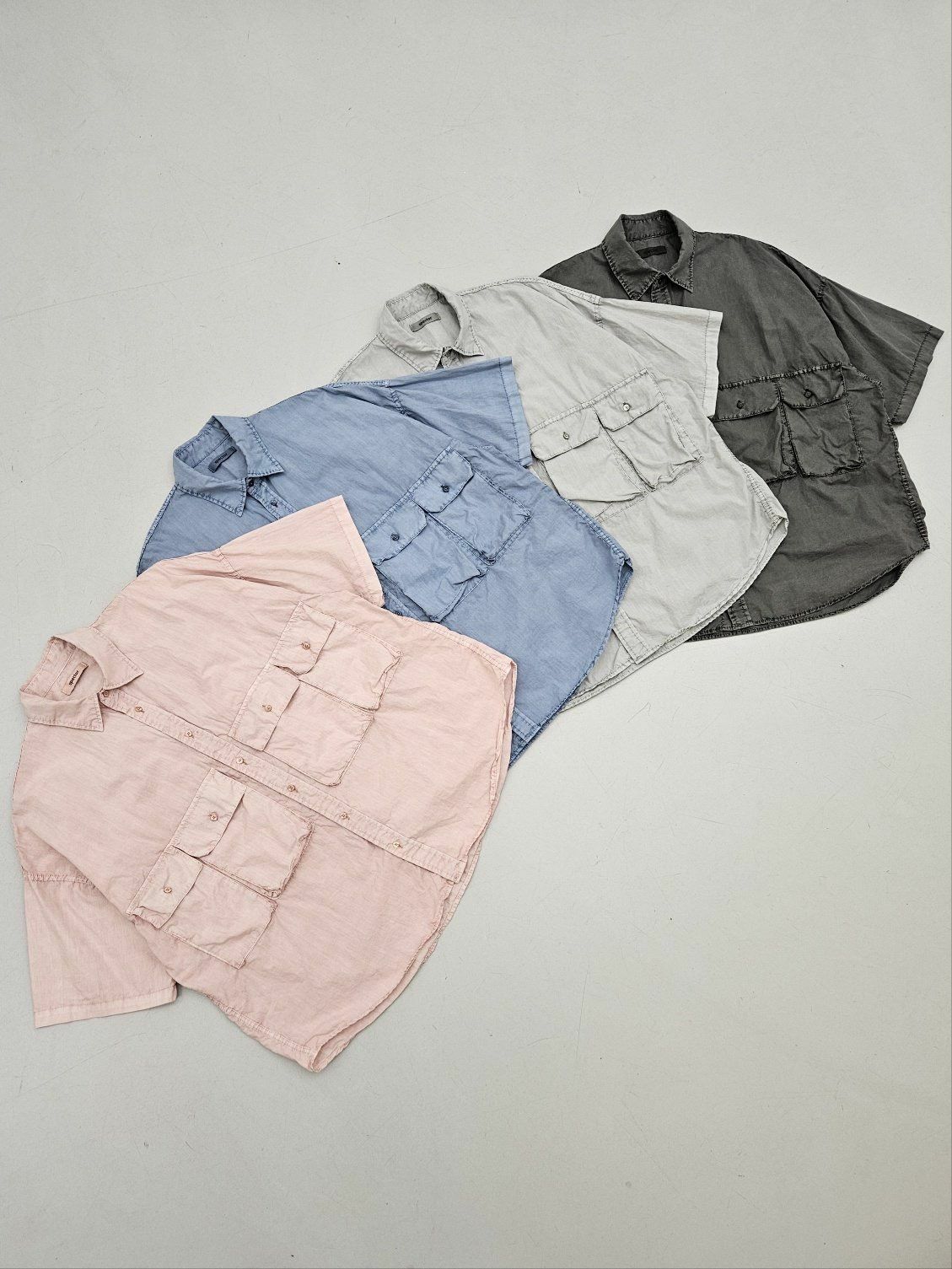 洗水淨色短袖恤衫 SPECTOR-075S