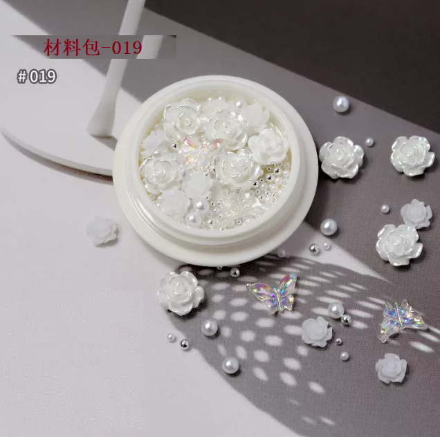 Hot Selling Nail Art Accessories Mixed Material Pack No. 019