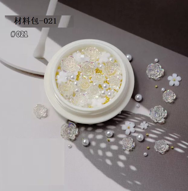 Hot Selling Nail Art Accessories Mixed Material Pack No. 021