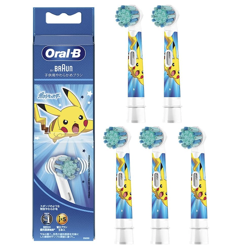 日本 Oral B Pokemon 電動牙刷 5 件替換