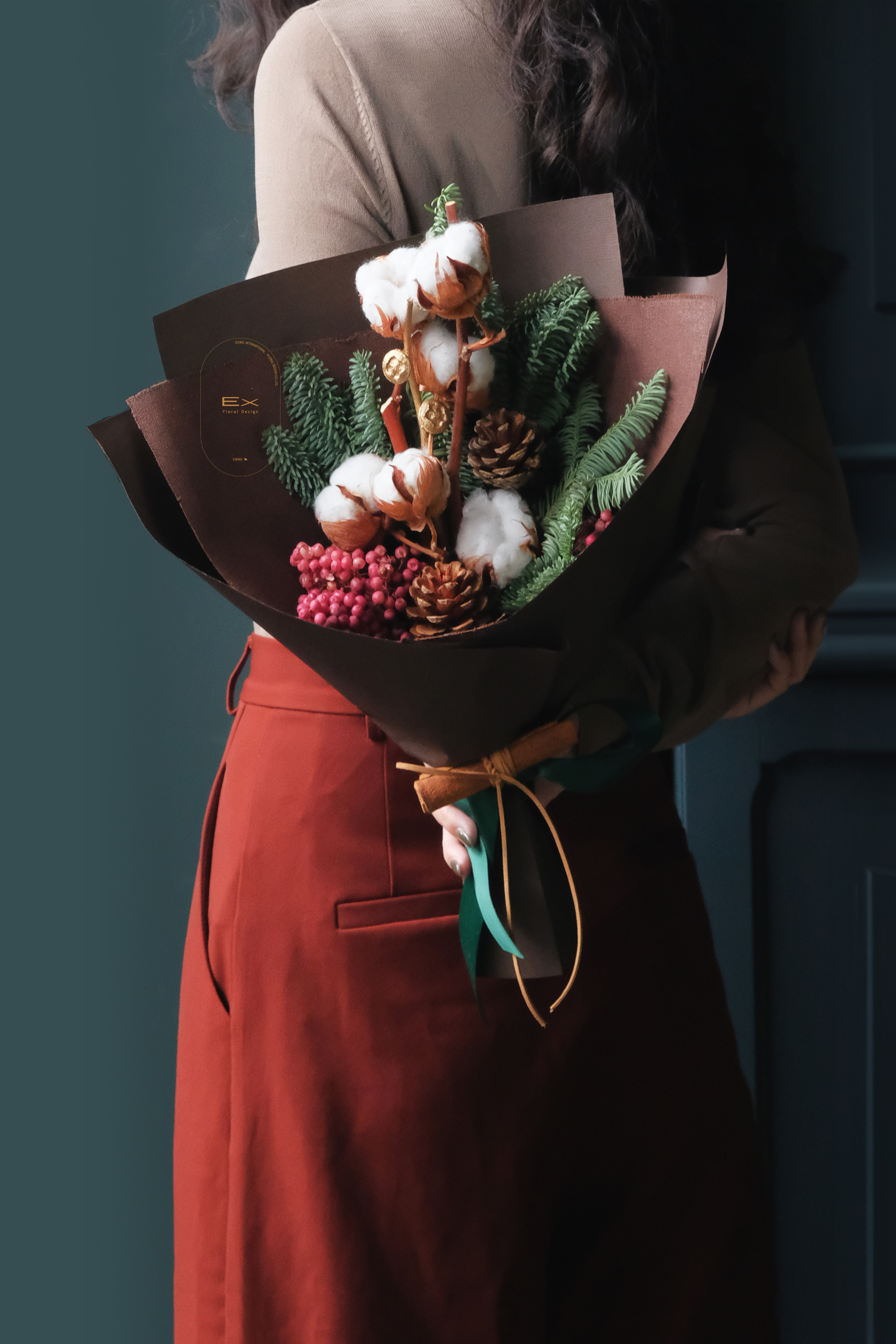 進口諾貝松 · 薑餅｜聖誕花束 節日送禮