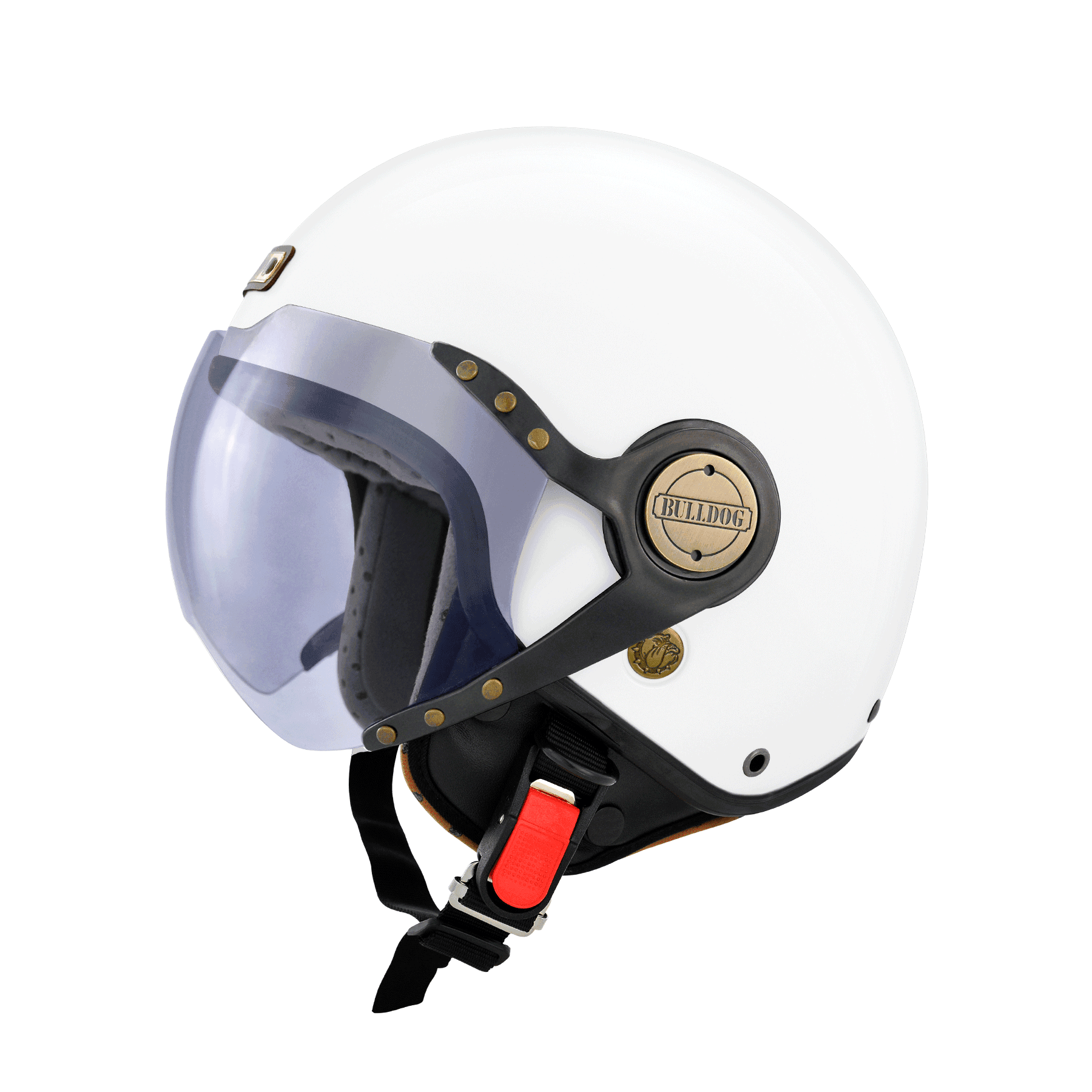 M2R BB-200 珍珠白 素色 3/4罩 短鏡