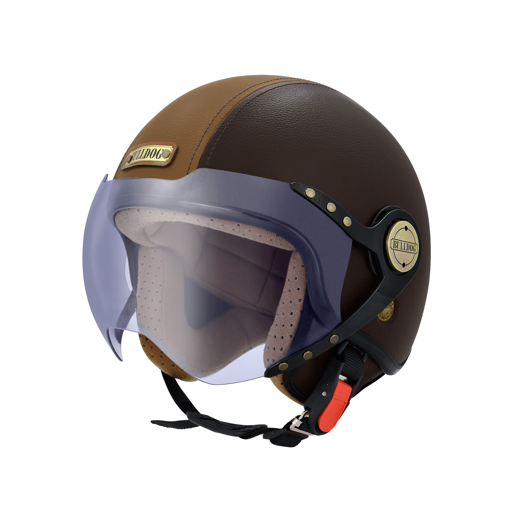 M2R BB-200 皮帽 咖啡棕 素色 3/4罩 短鏡