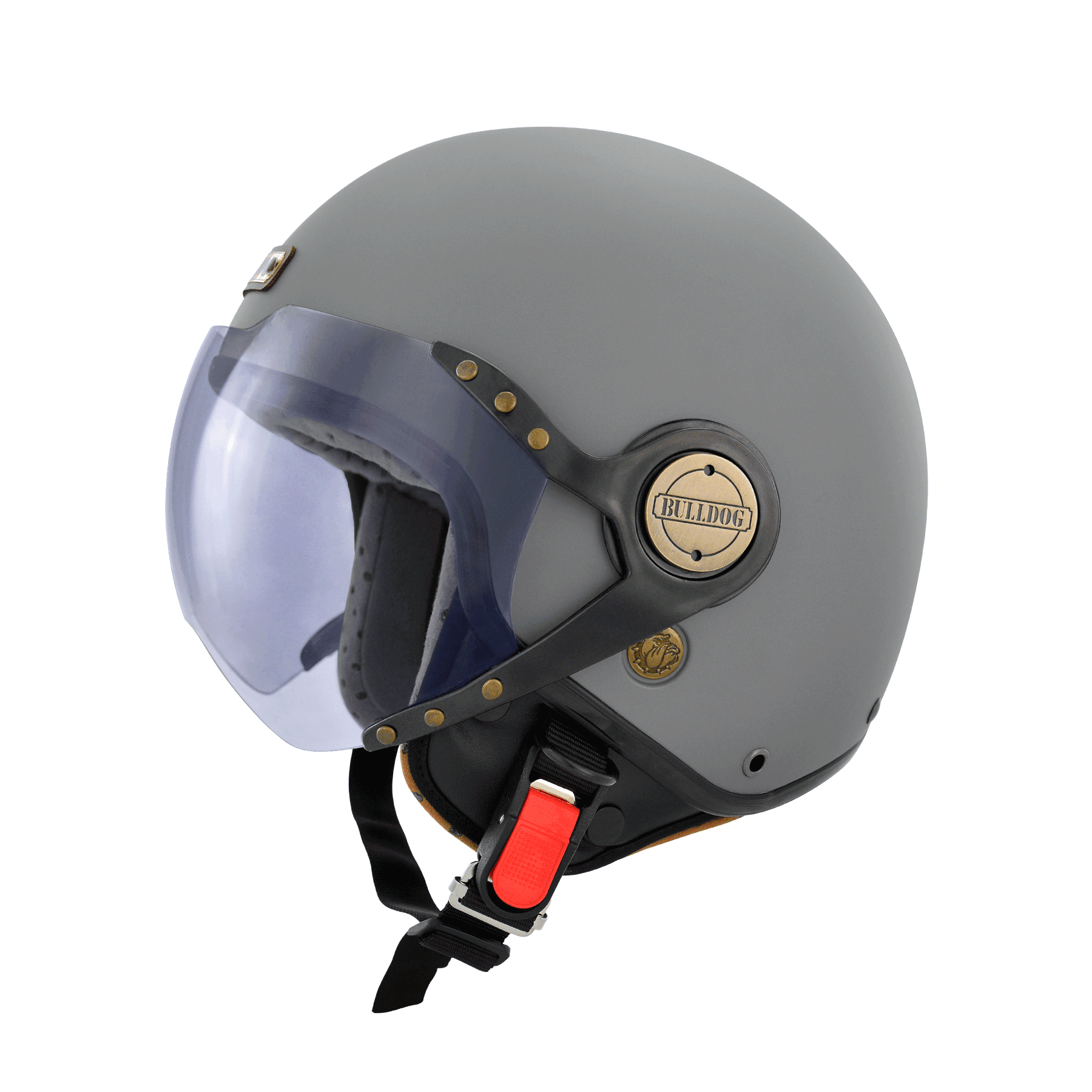 M2R BB-200 消光水泥灰 素色 3/4罩 短鏡