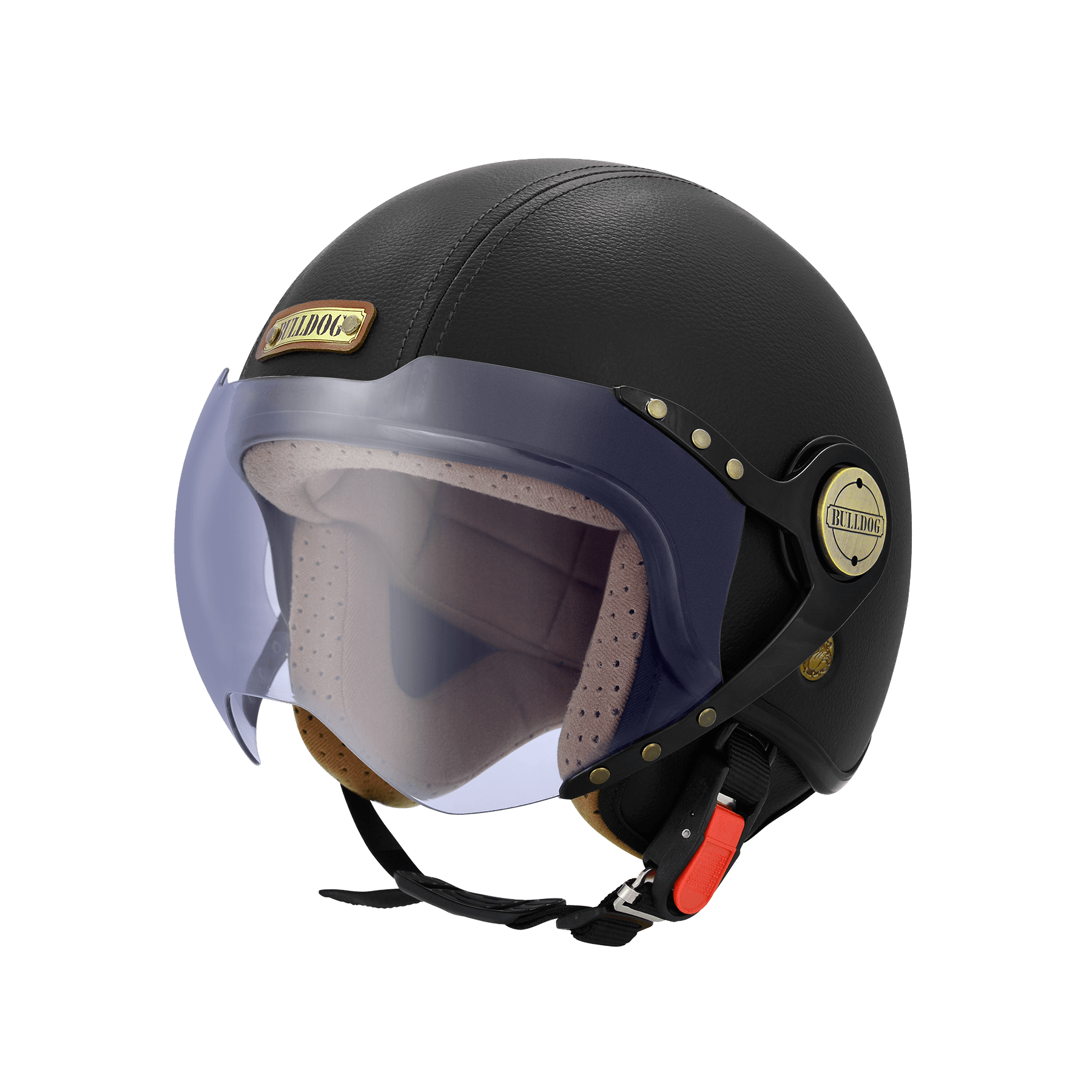 M2R BB-200 皮帽 經典黑 素色 3/4罩 短鏡